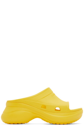 Yellow Crocs Edition Pool | SSENSE