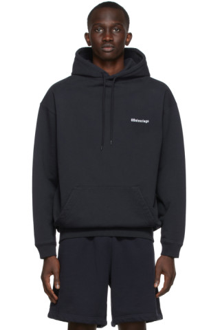 Balenciaga: Navy BB Corp Hoodie | SSENSE