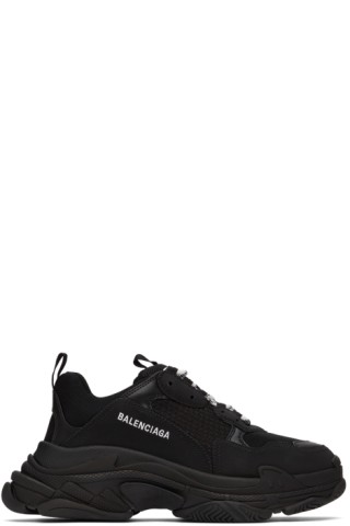 Balenciaga Sneakers triple s Men 536737W2FA11090 Leather Black White 760,75€