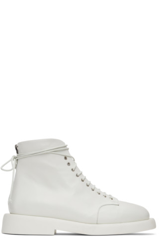 Marsèll: White Gomme Polacco Boots | SSENSE