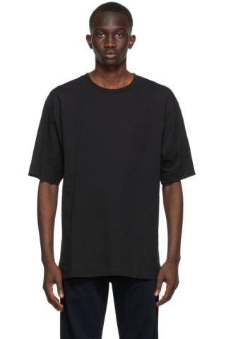 Dries Van Noten: Black Cotton T-Shirt | SSENSE