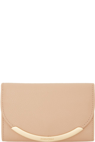 Pink Lizzie Wallet by See by Chloé on Sale