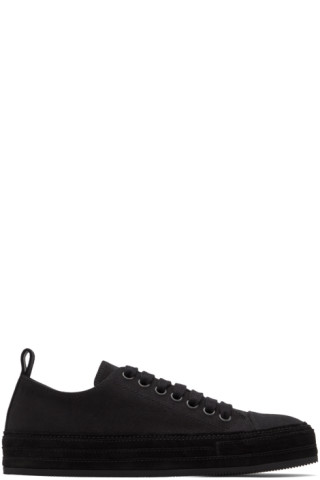 【関税込み】Ann Demeulemeester ブラック Gert スニーカー Ann Demeulemeester: ブラック Gert スニーカー | SSENSE 日本