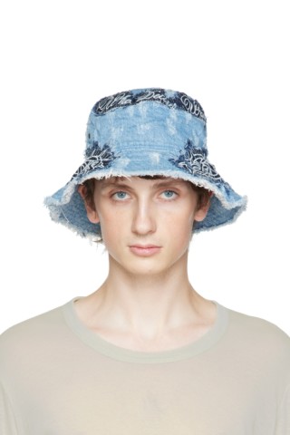 Who Decides War: Blue Crown of Thorns Bucket Hat | SSENSE