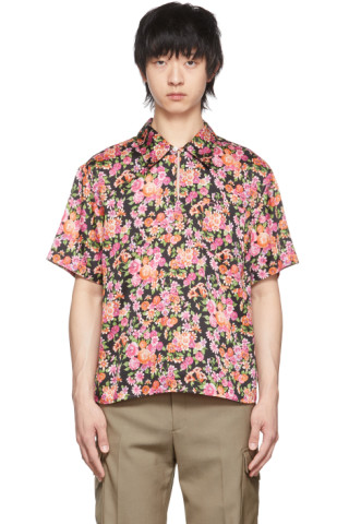 SSENSE Exclusive 블랙 폴리에스터 셔츠