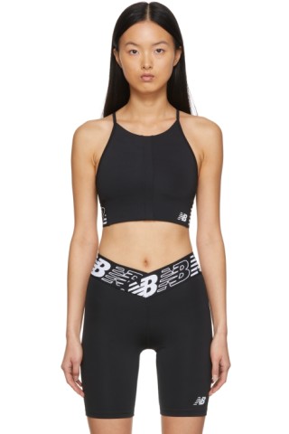 New Balance: Black Relentless Sport Top | SSENSE