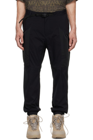 White Mountaineering: Black Recycled Polyester Cargo Pants | SSENSE