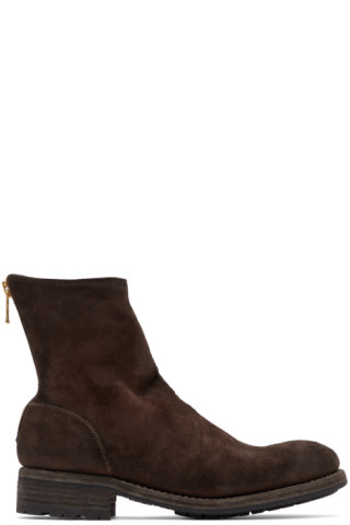 Undercover: Brown Guidi Edition Horse Zip Boots | SSENSE