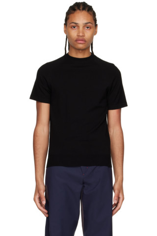 Hyein Seo: Black Nylon T-Shirt | SSENSE