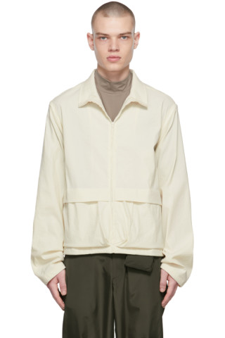 AMOMENTO: Off-White Detachable Sleeve Zip-Up Jacket | SSENSE