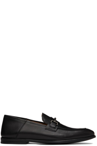 Black Chiltern Loafers by Dunhill on Sale