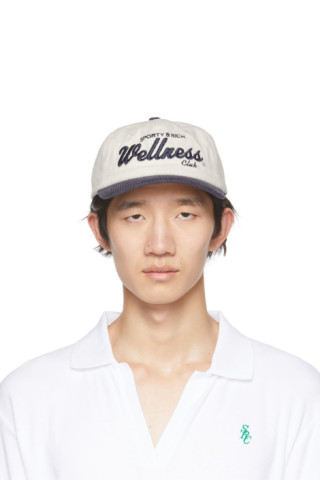 Sporty & Rich: White Wellness Club Cap | SSENSE