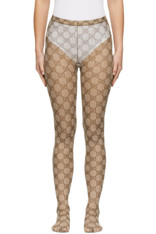 GG Logo Tights Stockings White