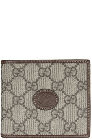 Wallet with Interlocking G in GG Supreme