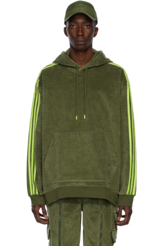Green Corduroy Hoodie by adidas x IVY PARK on Sale