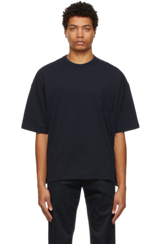Navy H/S Pocket T-Shirt by Nanamica on Sale