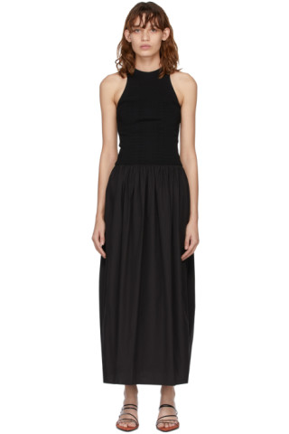 Esse Studios: Black Knit Cotton Tank Dress | SSENSE UK