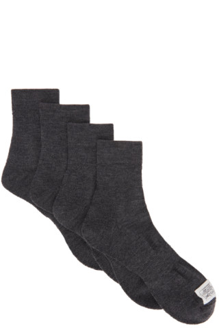 Visvim: Grey Visvim Sport Achilles Socks | SSENSE