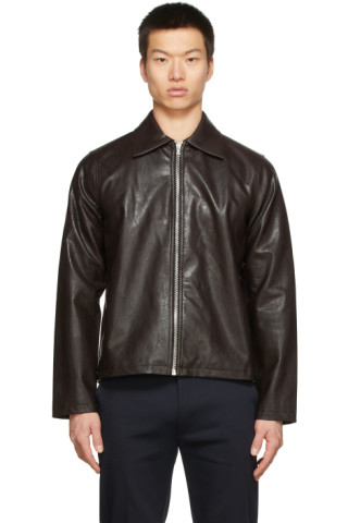 sefr truth fake leather jacket 22aw