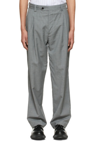 Grey Classic Trousers by mfpen on Sale