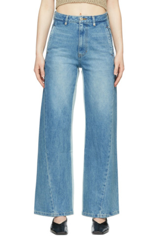 DRAE: Blue Denim Jeans | SSENSE