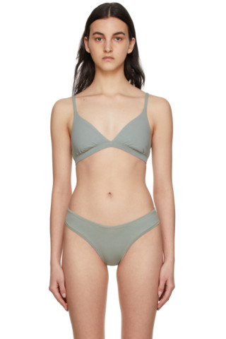 Skims Cotton Underwire Bra in Mineral