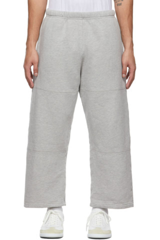 Grey Gaucho Lounge Pants by Les Tien on Sale