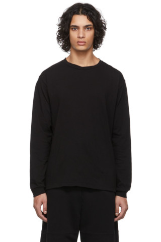 Ssense Femme Vêtements Tops & T-shirts T-shirts Manches longues T-shirt à manches longues Court noir