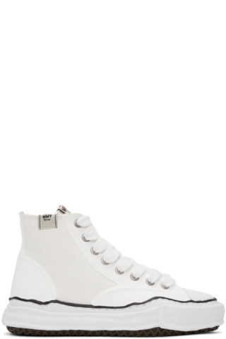 Miharayasuhiro: White Peterson High-Top Sneakers | SSENSE Canada