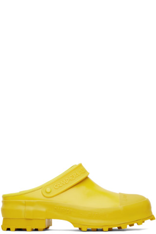 Yellow Traktori Loafers by CamperLab on Sale