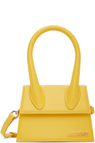 Jacquemus Yellow Suede Le Sac Chiquito Clutch Jacquemus