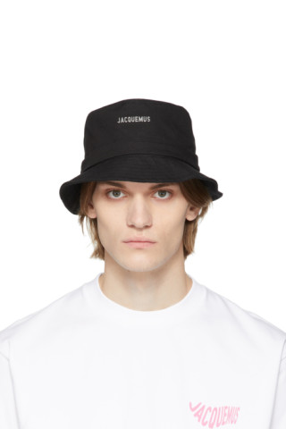 JACQUEMUS: Black La Montagne 'Le Bob Gadjo' Bucket Hat | SSENSE