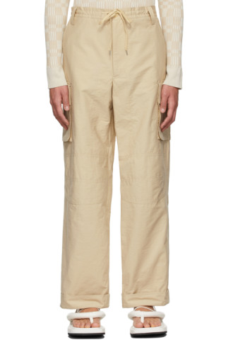 Jacquemus: Beige Le Splash 'Le Cargo Giardino' Cargo Pants | SSENSE Canada