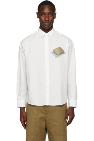 Jacquemus: White 'La Chemise Simon' Shirt | SSENSE