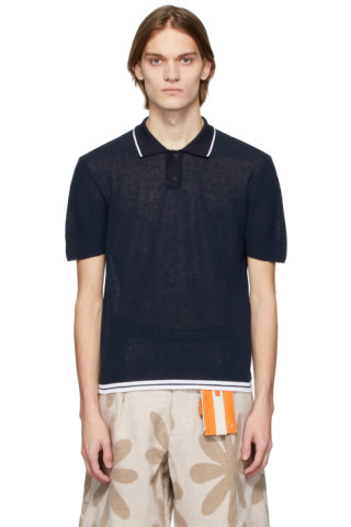 Jacquemus: Navy 'Le Polo Nocio' Polo | SSENSE