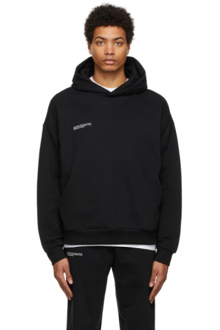 Black 365 Hoodie by PANGAIA on Sale