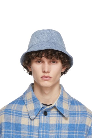Blue Denim Haley Bucket Hat by Isabel Marant on Sale