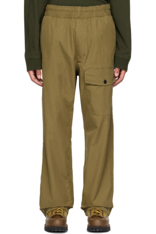 Khaki Cotton Cargo Pants by MHL by Margaret Howell on Sale