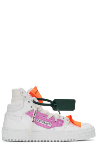 Off-White: Off-White & Pink Off-Court 3.0 Sneakers | SSENSE