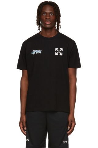 Black Cotton Arrow T-Shirt by Off-White on Sale