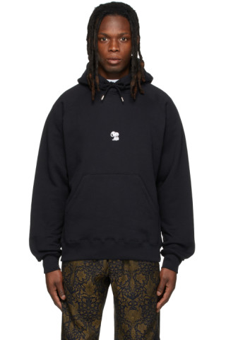 Soulland: Black Peanuts Edition Sitting Snoopy Hoodie | SSENSE