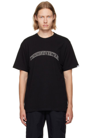 thisisneverthat: Black Cotton T-Shirt | SSENSE