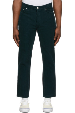 Won Hundred: Navy Ben Corduroy Trousers | SSENSE