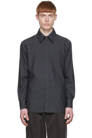 LEMAIRE: Grey Western Shirt | SSENSE