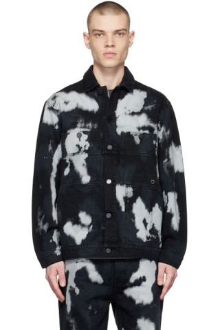 Études: Black Guest Denim Jacket | SSENSE