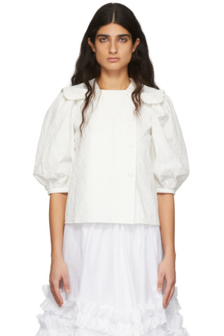 Shrimps: Off-White Brooke Blouse | SSENSE