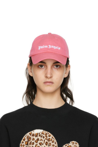 Palm Angels: Pink Logo Cap | SSENSE