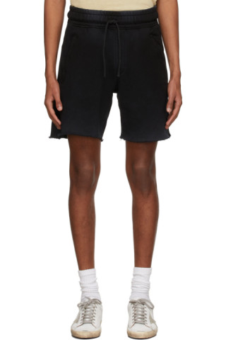 Black Bronx Zip Shorts by COTTON CITIZEN on Sale