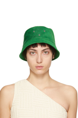 BOTTEGA VENETA Green Hat 22ss