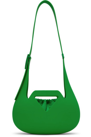 Bottega Veneta: Green Moulded Bag | SSENSE